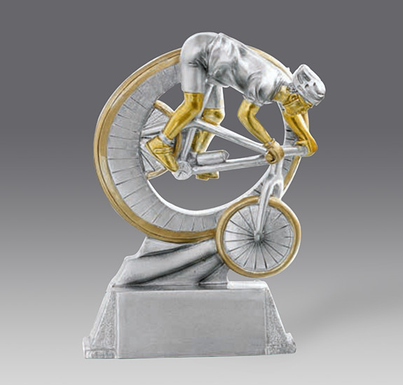 statuetka rowerzysta, h.17 (produkt niedostpny) (stara kolekcja) puchary statuetki medale